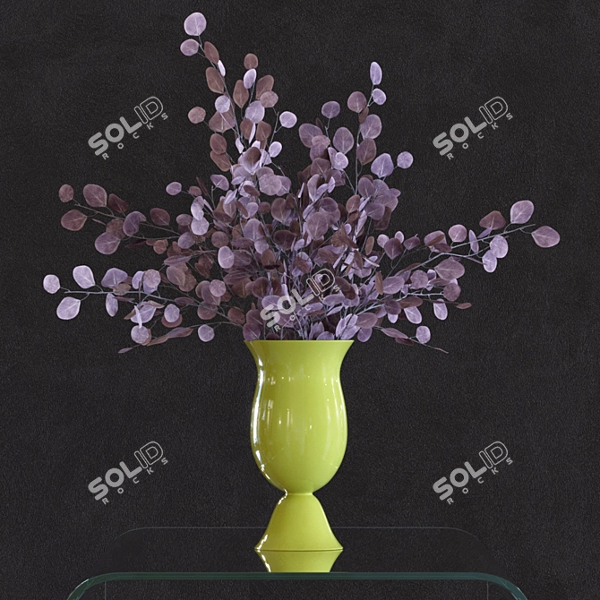 Elegant Eucalyptus Branch Set 3D model image 3