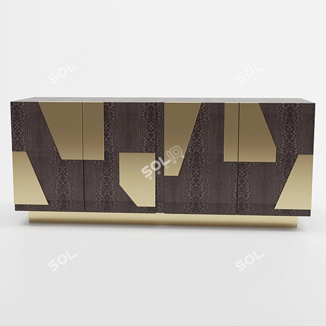 Exquisite Roberto Cavalli Vaal Console 3D model image 2