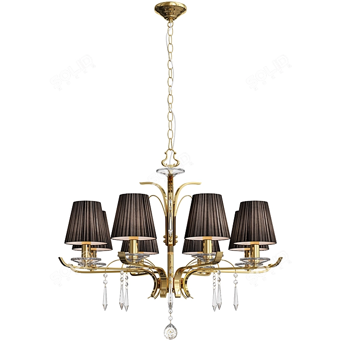 Elegant Lux Accademy SP8 Pendant Light 3D model image 4