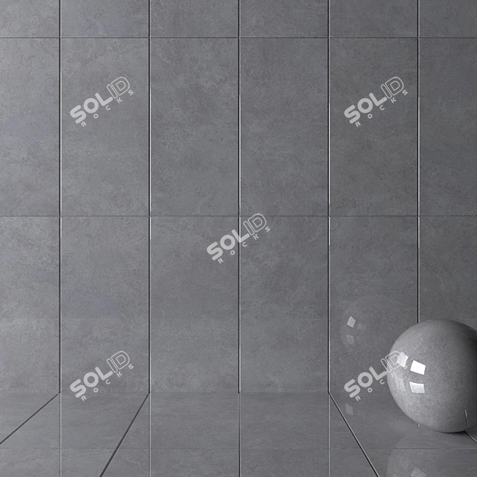 MUSEUM Lava Fog Wall Tiles: Elegant & Versatile 3D model image 2
