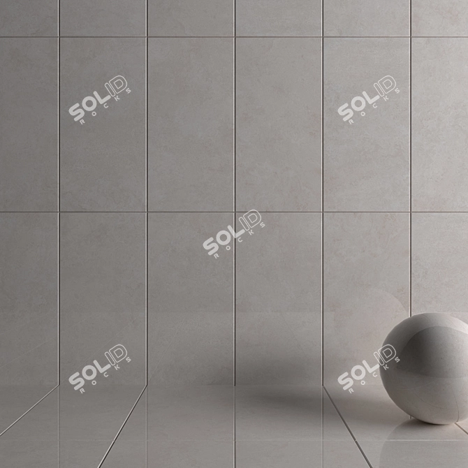 Museum Lava Oat Wall Tiles: 6 HD Textures 3D model image 3