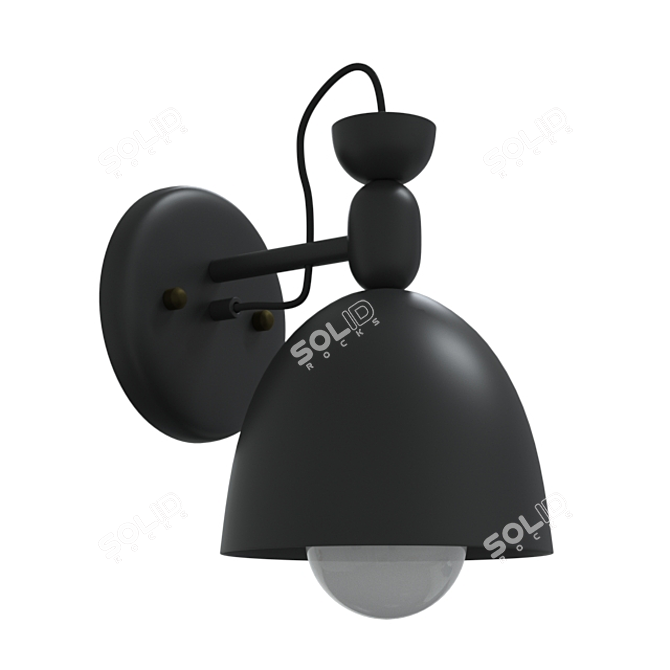 Modern Tiffany Style Wall Lamp 3D model image 4