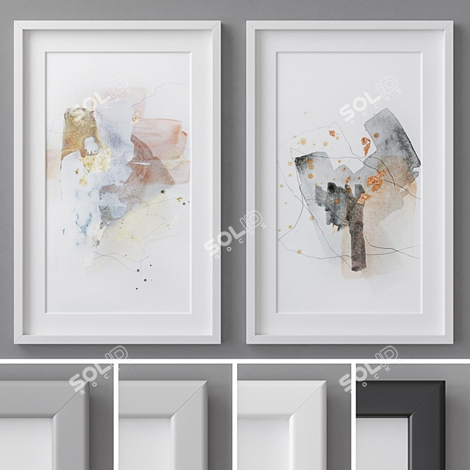 Colorful Frame Set for Memories 3D model image 1