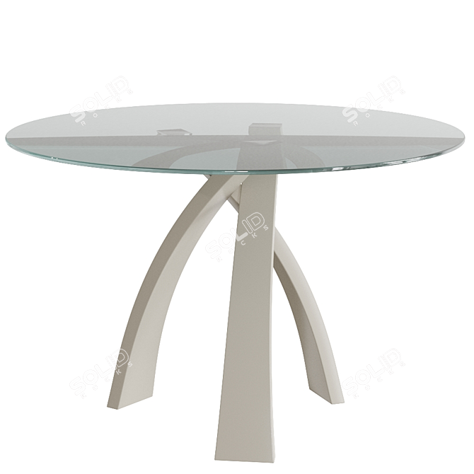 Italian Elegance: Eliseo Table by Tonin Casa 3D model image 5