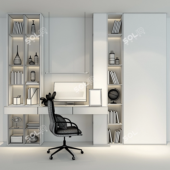 Elegant Storage Solution: Cabinet Furniture 3D model image 3