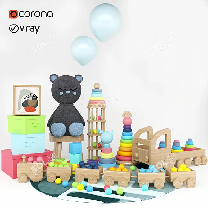 Creative Kids Toy Set 3D model image 1