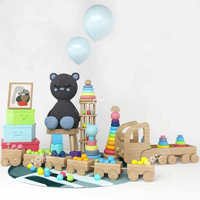 Creative Kids Toy Set 3D model image 2