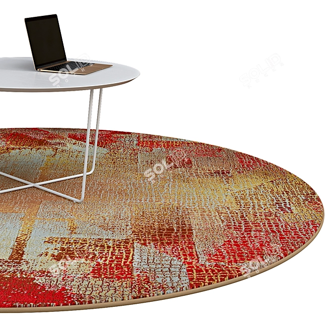 Elegant Circle Rugs | No. 040 3D model image 2