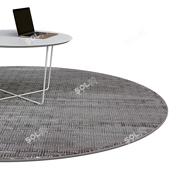 Elegant Circle Rugs | No. 043 3D model image 2