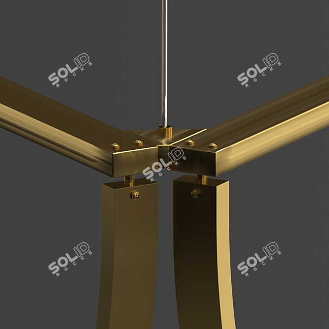 Sleek Solana Lighting Solution 3D model image 2