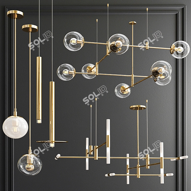 Modern Gap Chandelier: Elegant Lighting Solution
Minimalist Altona Chandelier: Sleek and Stylish Design
Contemporary Glass 3D model image 1