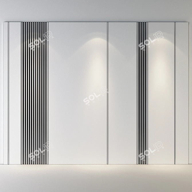 Sleek Panel 31: Modern Design 3D model image 2