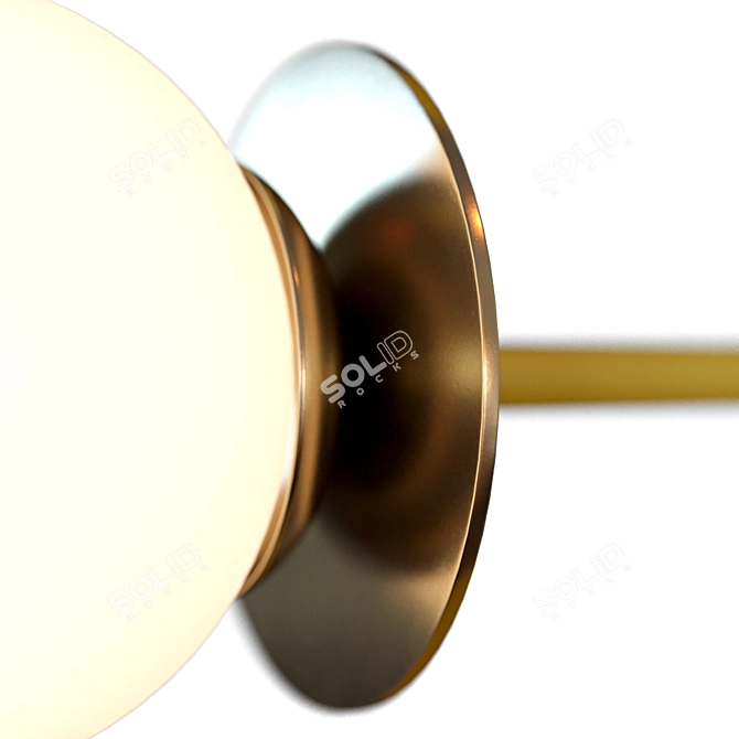 Elegant Rattan Table Lamp 3D model image 3