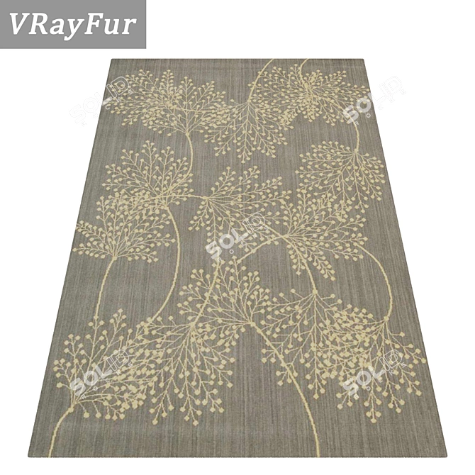 Title: Luxury Carpet Set: High-Quality Textures and Versatile Design 3D model image 2
