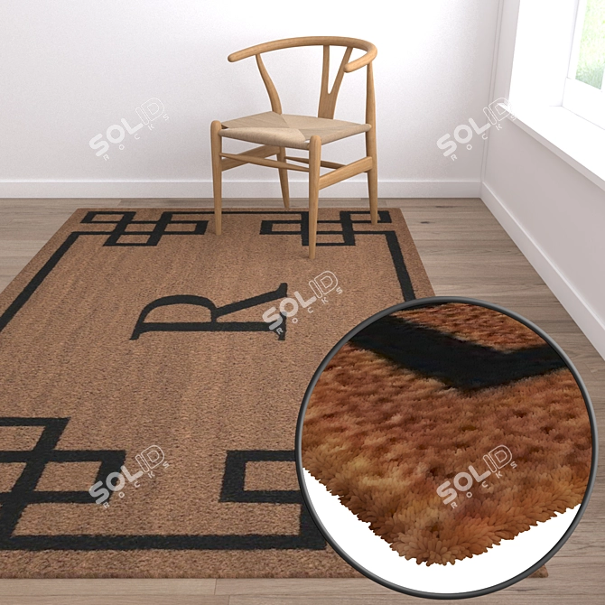 Luxury Carpet Set: High-Quality Textures 3D model image 5