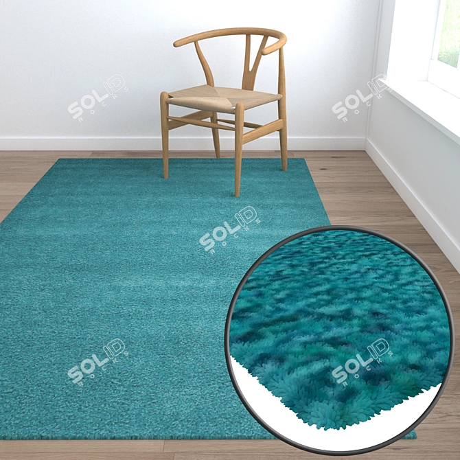 Luxury Carpet Set: High-Quality Textures 3D model image 5