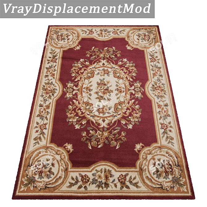 Luxury Rug Set - High-Quality Textures 3D model image 3