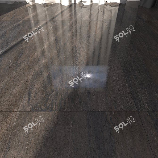 Museum Lava Pepper: Luxe Marble Floor Set 3D model image 1