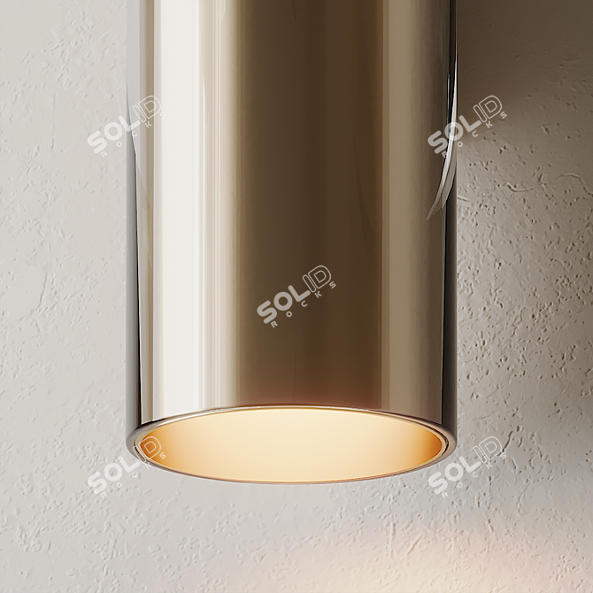 Elegant Clash Wall Sconce 3D model image 4