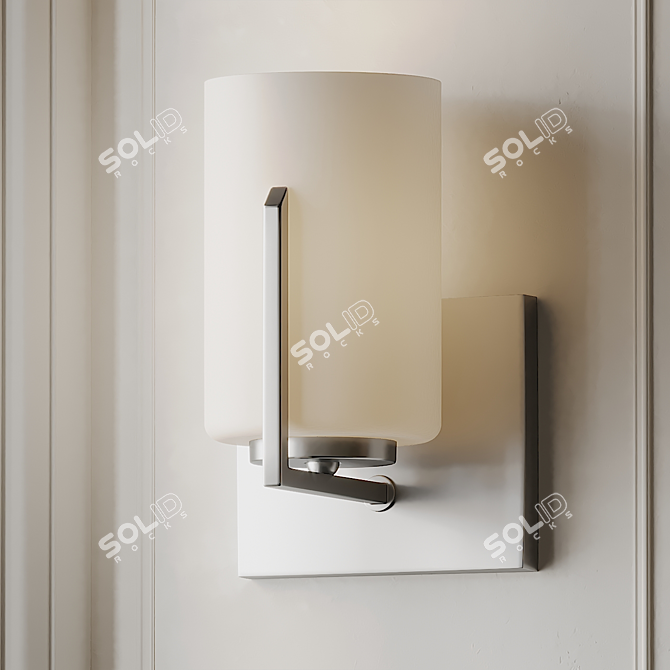 Elegant Murale Dart Wall Sconce 3D model image 2