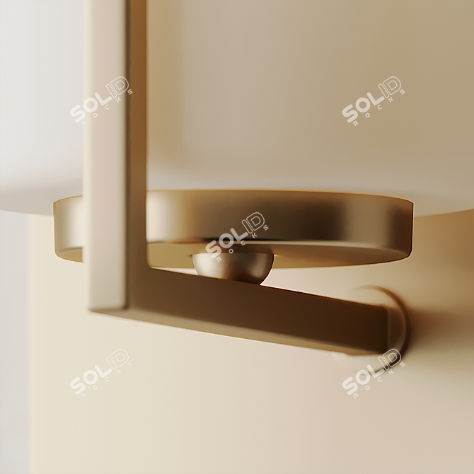 Elegant Murale Dart Wall Sconce 3D model image 3