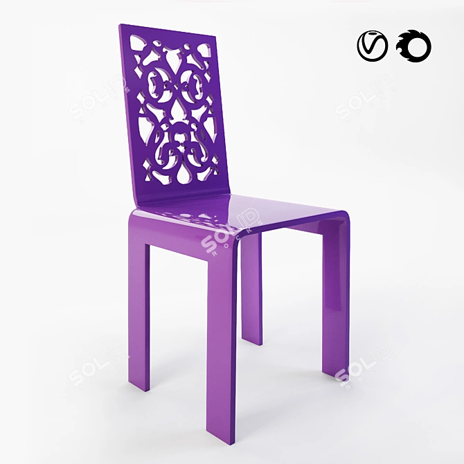 Acrila Grand Soir Chair 3D model image 1