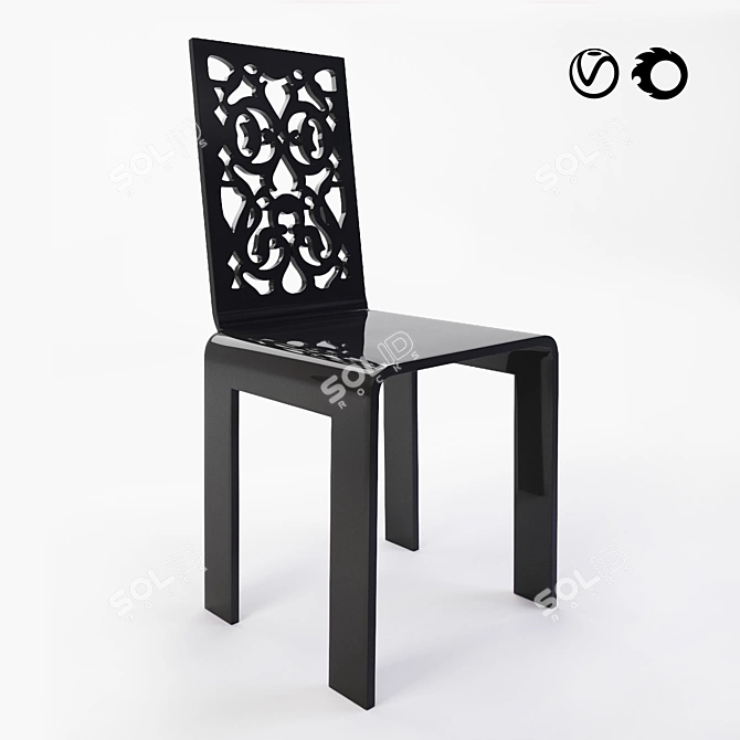 Acrila Grand Soir Chair 3D model image 2