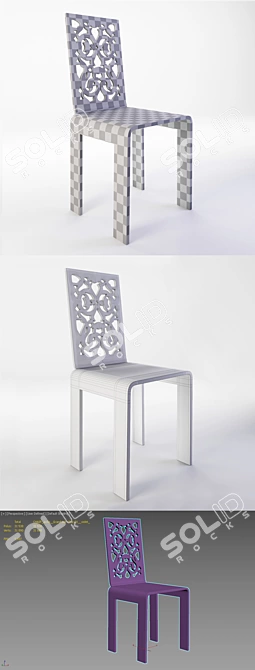 Acrila Grand Soir Chair 3D model image 4