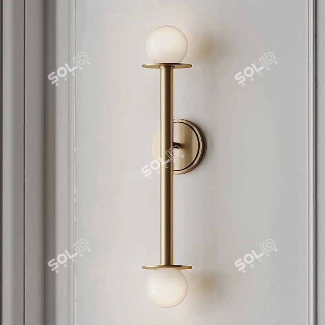 Modern Murale Nodes Wall Sconce 3D model image 1