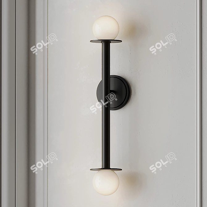 Modern Murale Nodes Wall Sconce 3D model image 3