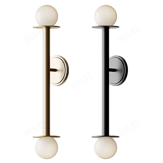 Modern Murale Nodes Wall Sconce 3D model image 5