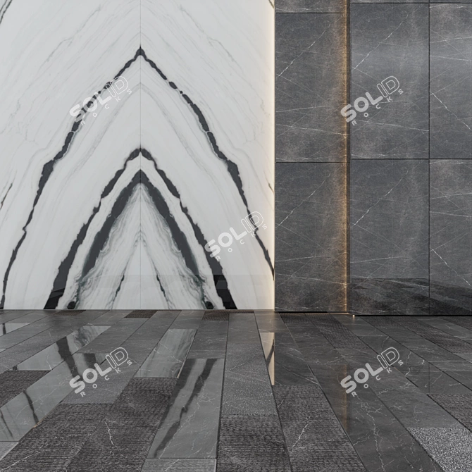 Pietra Grey Porcelain Stoneware 3D model image 1