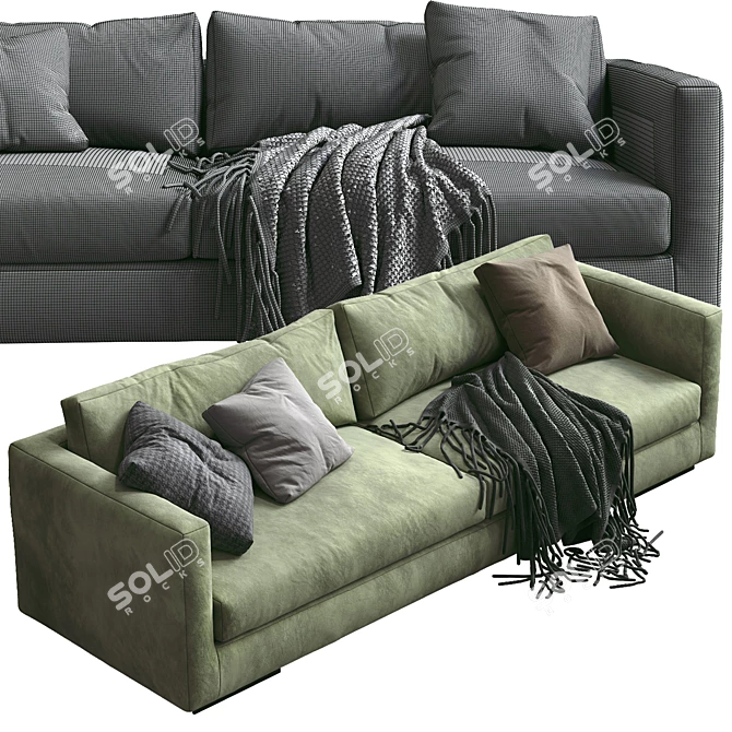 Flexform Magnum Sofa 3D model image 5