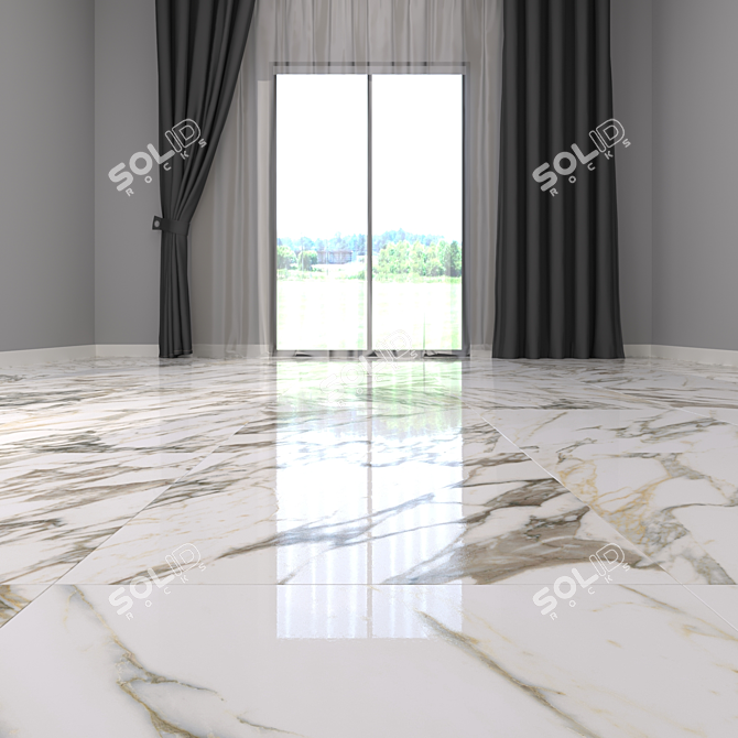 Museum Macchia Vecchia Set: Elegant Marble Floor 3D model image 2