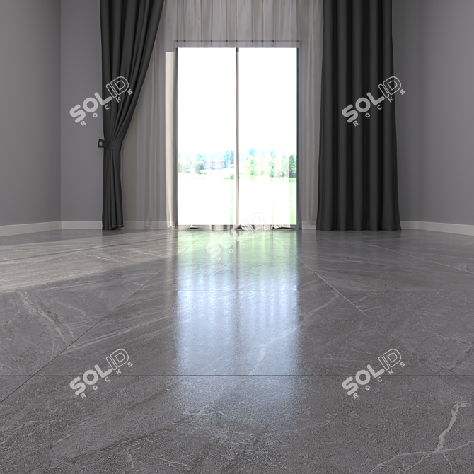 Moonlit Marble Mainstone: Luxurious Floor Collection 3D model image 2