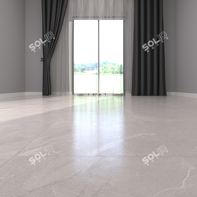 Marble Museum Mainstone Oat: Elegant and Versatile Flooring 3D model image 2