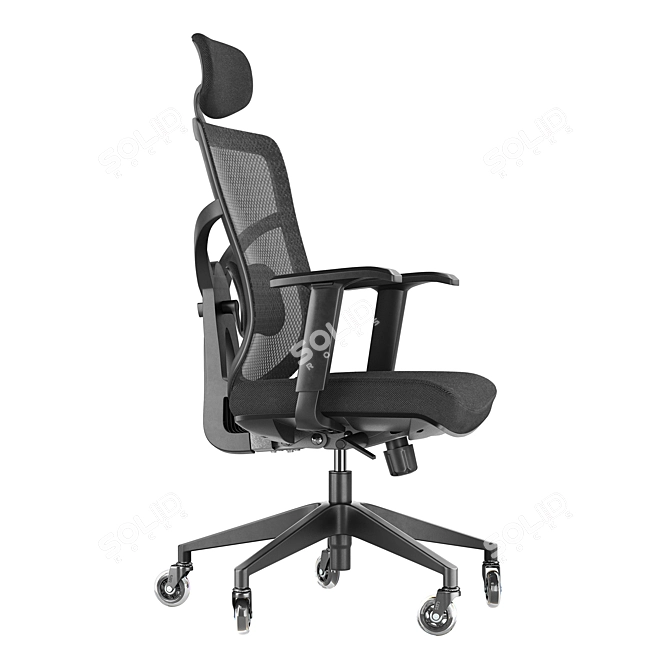 Title: ErgoMesh Office Chair: Ultimate Comfort 3D model image 3