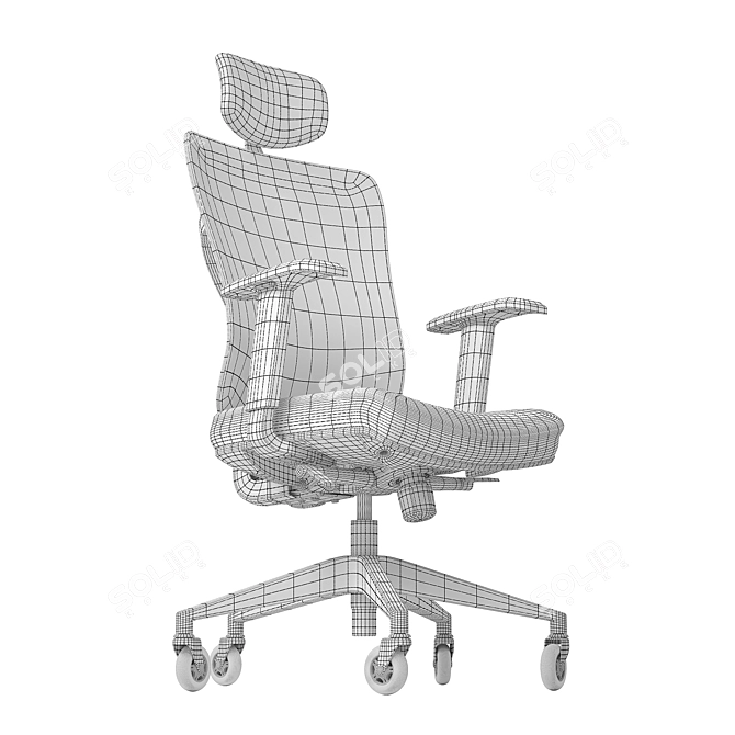 Title: ErgoMesh Office Chair: Ultimate Comfort 3D model image 5