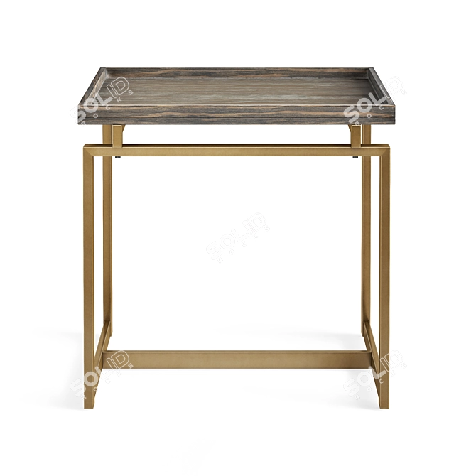 Biscayne Modern End Table 3D model image 1