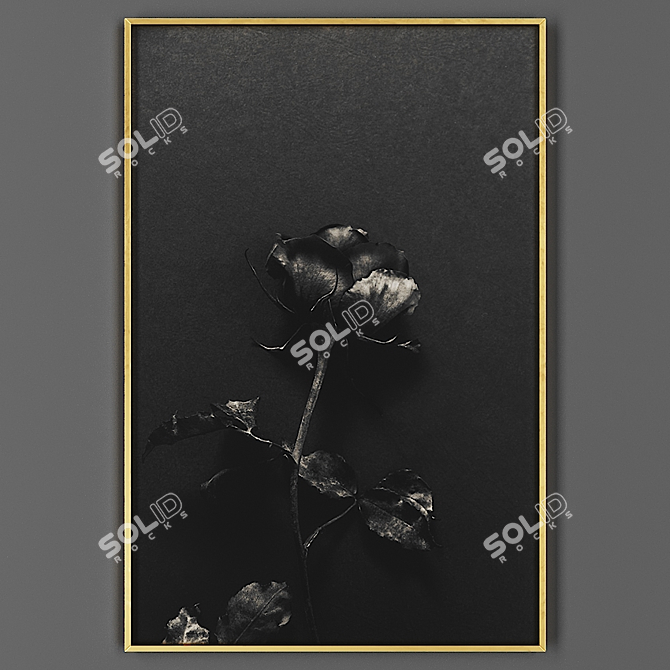 Elegant Framed Artwork 3D model image 1