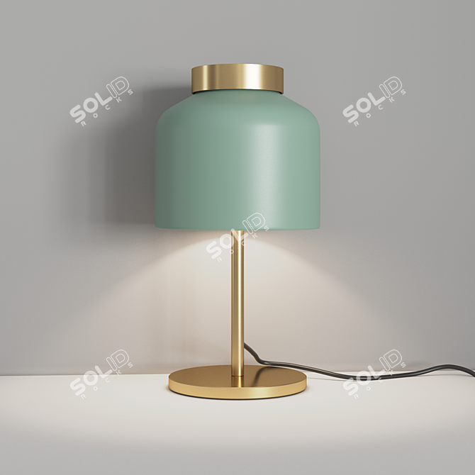 Scandi Table Lamp: Adjustable Angle & Sleek Design 3D model image 2