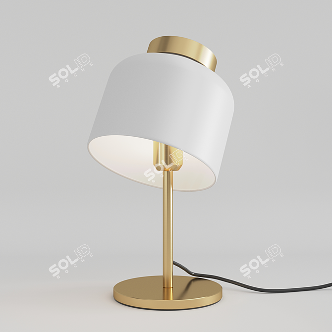 Scandi Table Lamp: Adjustable Angle & Sleek Design 3D model image 3