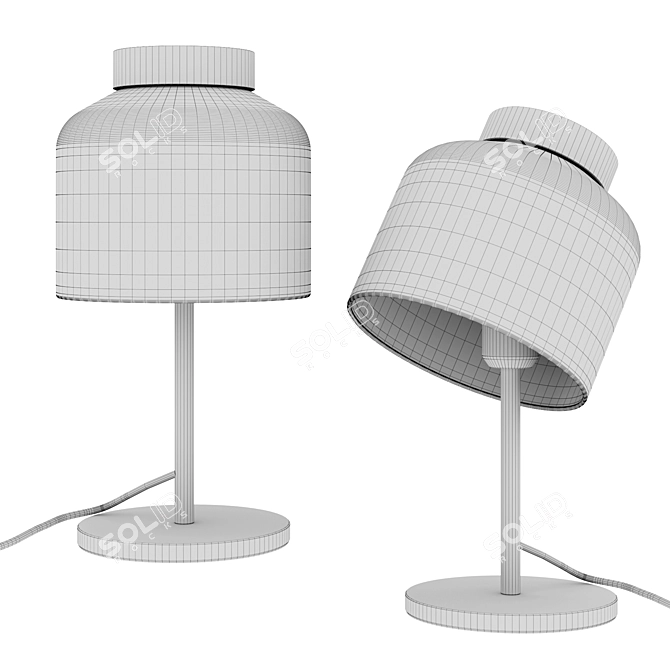 Scandi Table Lamp: Adjustable Angle & Sleek Design 3D model image 4