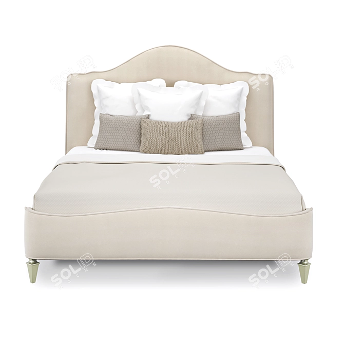 Title: Parisian Dream California King Bed 3D model image 2