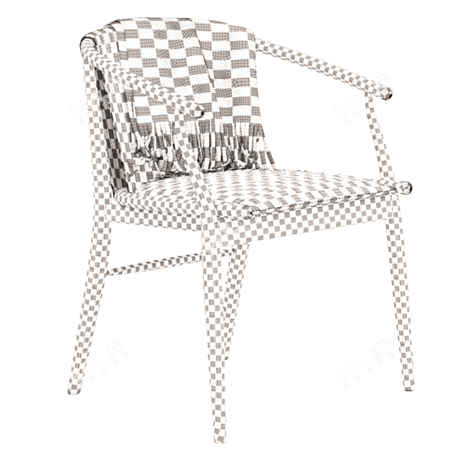 Sleek Jens Dining Chair 3D model image 2