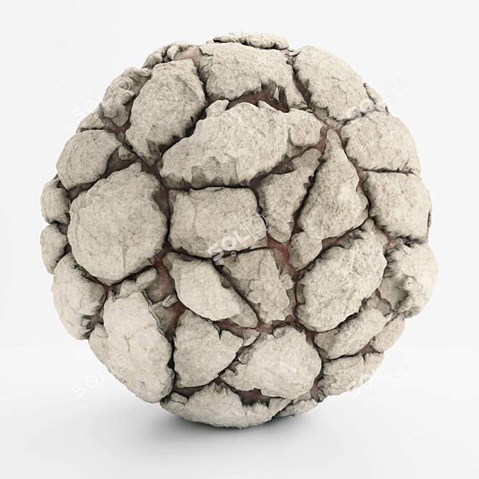 Rock Tiles: High-Resolution VRAY Ground & Wall Set 3D model image 1