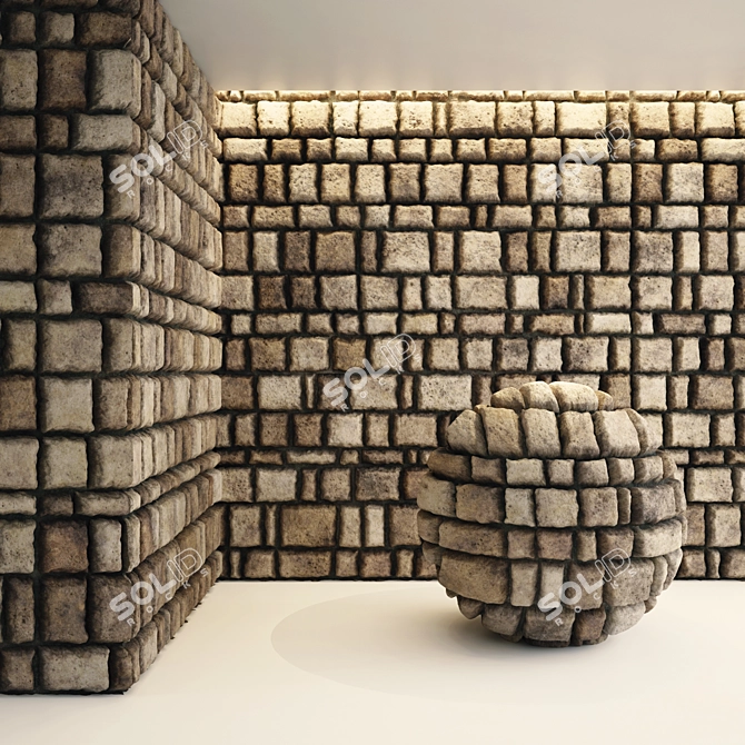 Rock PBR Ground & Wall Tiles 3D model image 2