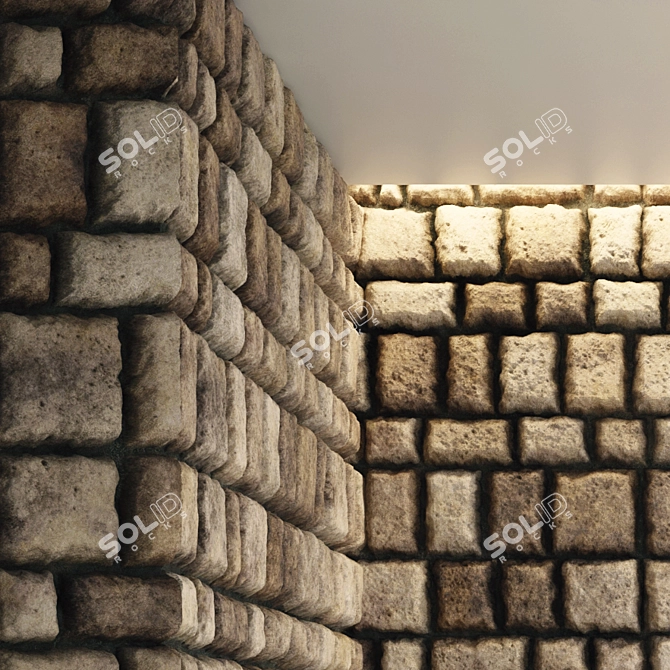 Rock PBR Ground & Wall Tiles 3D model image 3