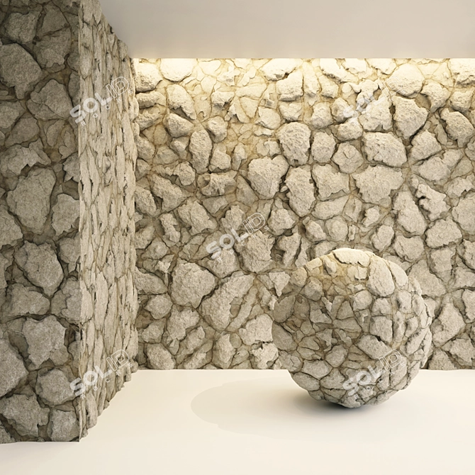 Rock PBR Ground & Wall Tiles 3D model image 2