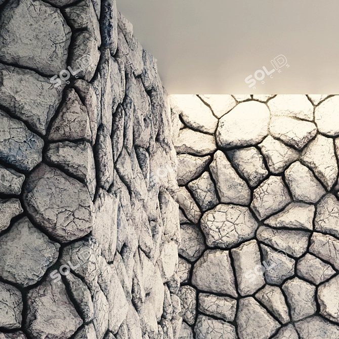 Rock PBR Ground & Wall Tiles 3D model image 3